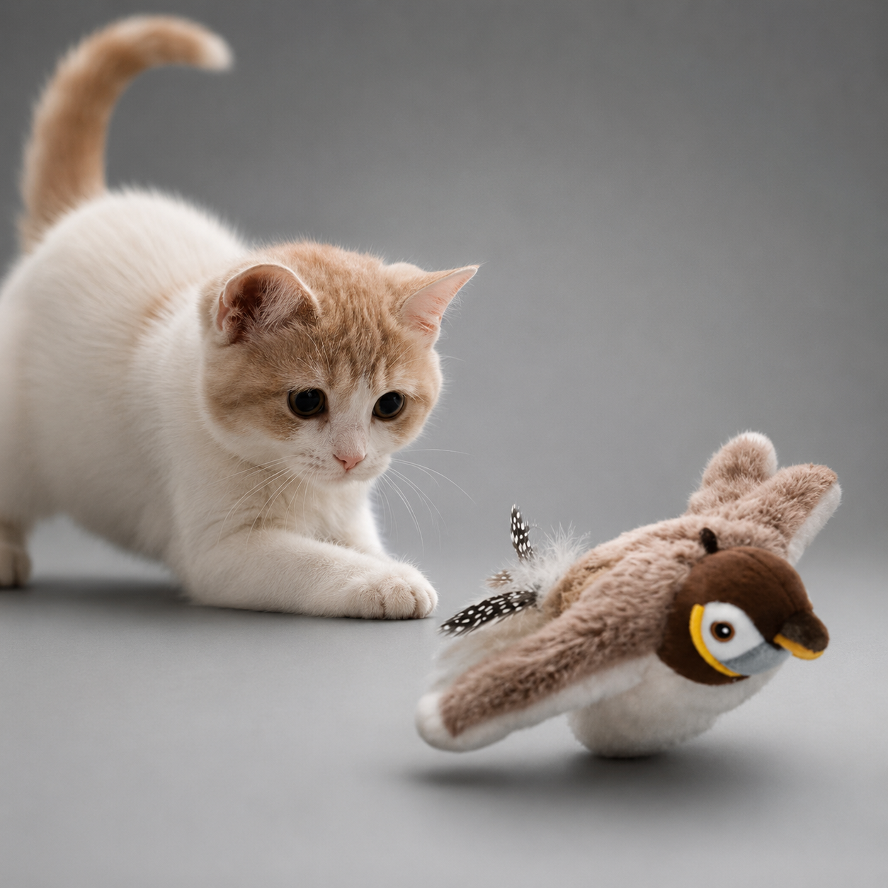 Interactive Chirping Bird Cat Toy