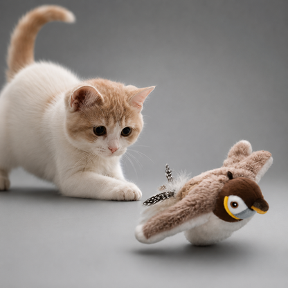 Interactive Chirping Bird Cat Toy