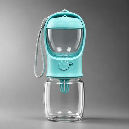 2-in-1 Portable Pet Water & Food Bottle