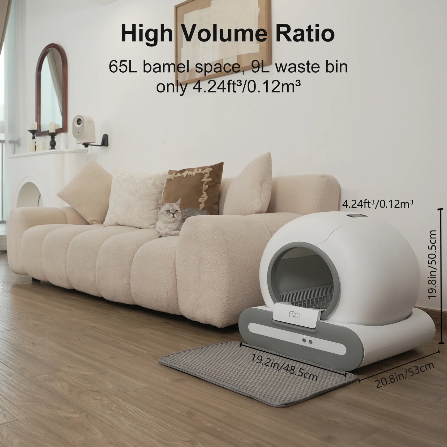 Smart Self-Cleaning Cat Litter Box (T25 Upgraded Model)