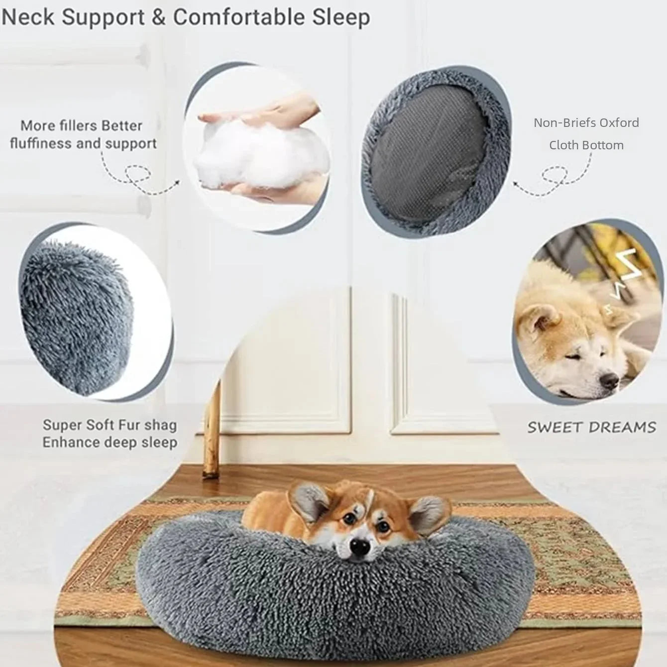 The Cloud Bed - Plush Calming Pet Bed