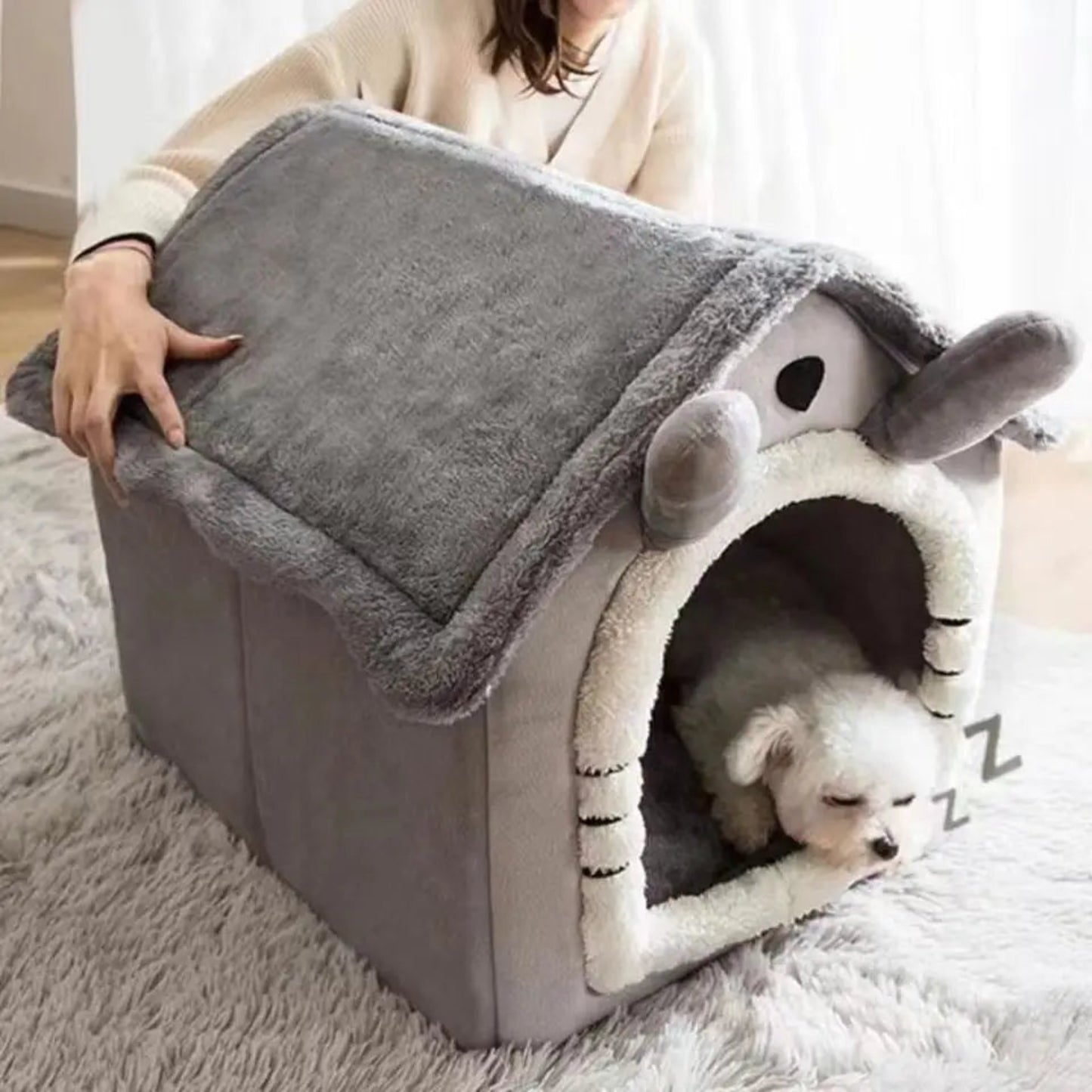 The Den Bed — Cozy House-Style Pet Bed