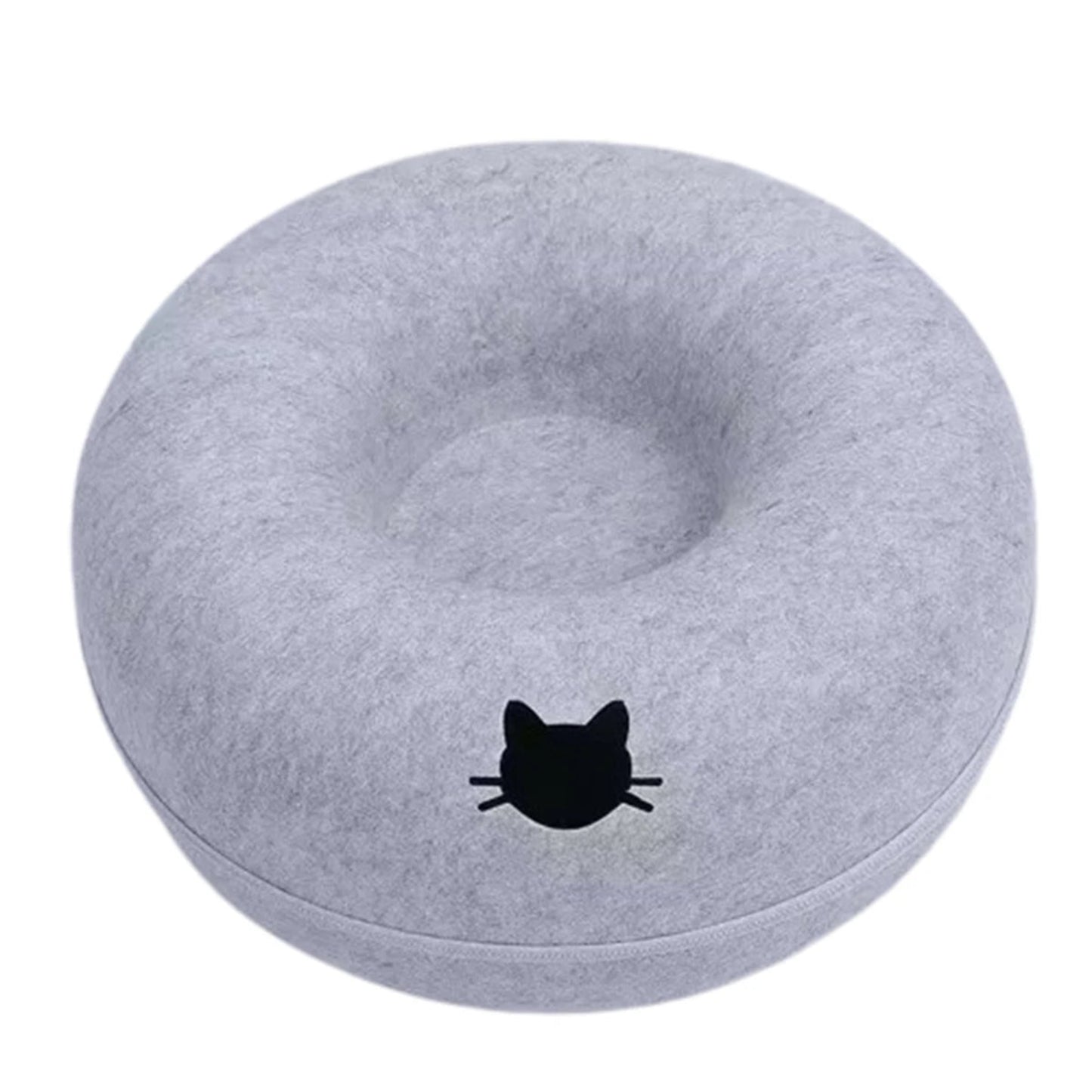 The Donut Nest — Felt Cat Bed & Play Nook